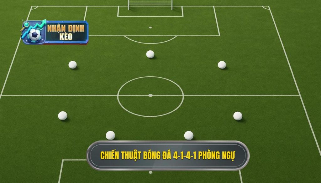 Chiến thuật bóng đá 4-1-4-1 phòng ngự