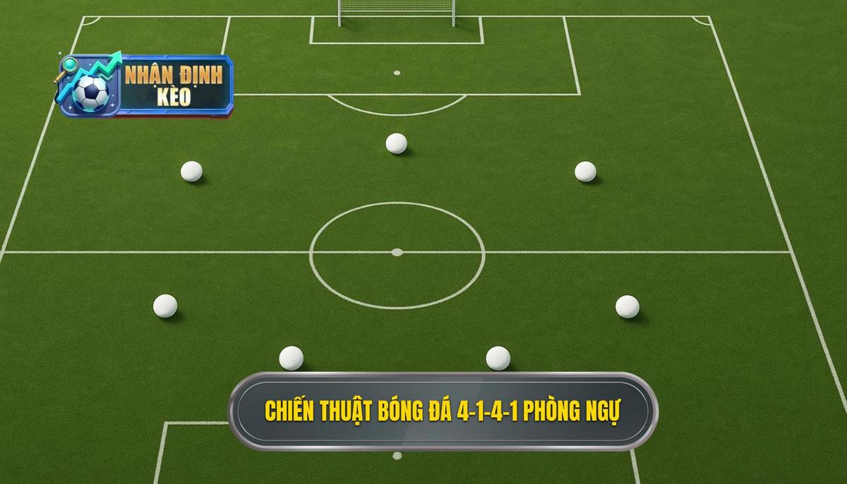 Chiến thuật bóng đá 4-1-4-1 phòng ngự