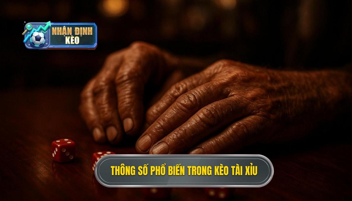 Các thông số phổ biến trong bảng kèo tài xỉu hiện nay