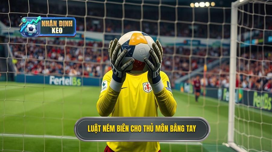 1. Luật ném biên cho thủ môn bằng tay