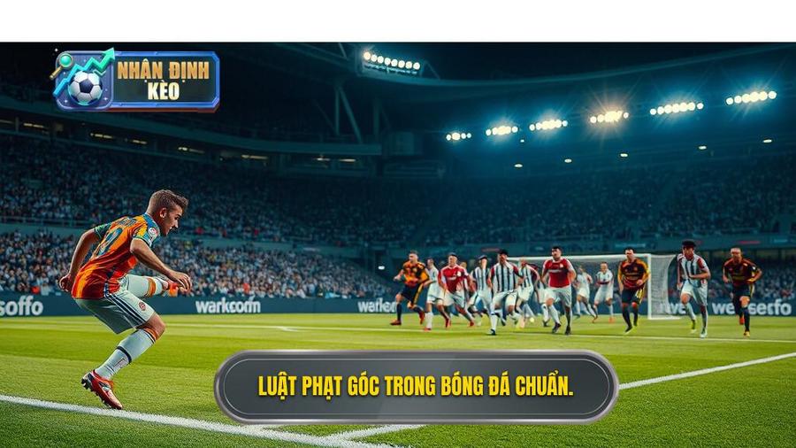 1. Luật phạt góc trong bóng đá chuẩn.