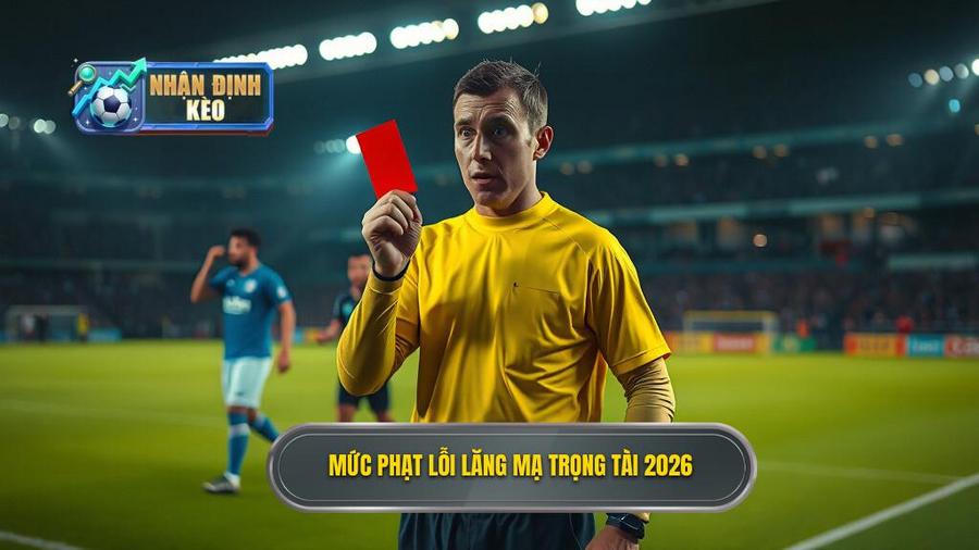2. Mức phạt lỗi lăng mạ trọng tài 2026
