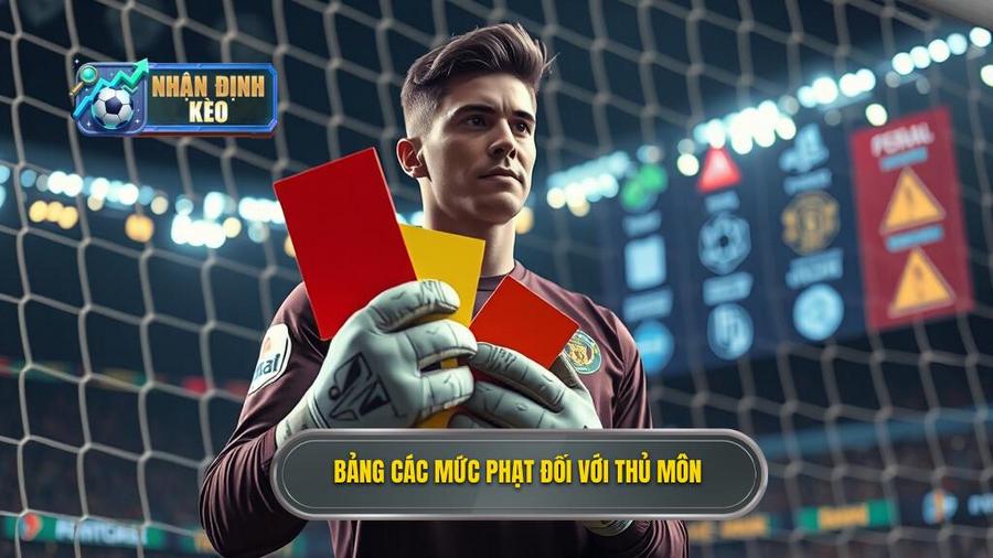 3. Bảng các mức phạt đối với thủ môn