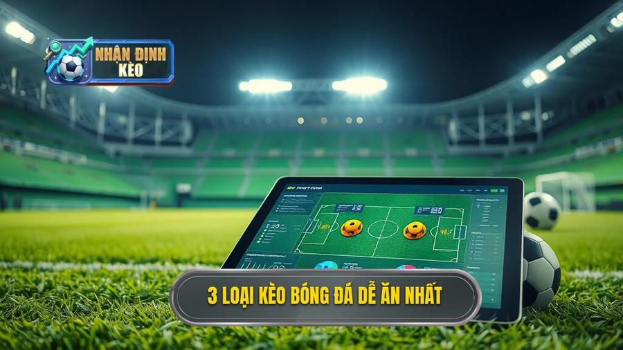 Top 3 loại kèo bóng đá dễ ăn nhất hiện nay cho người mới